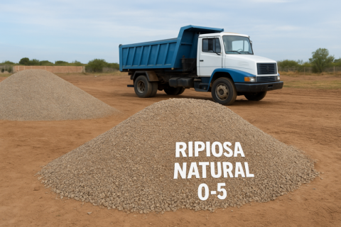 Ripiosa natural 0-5 para construcción